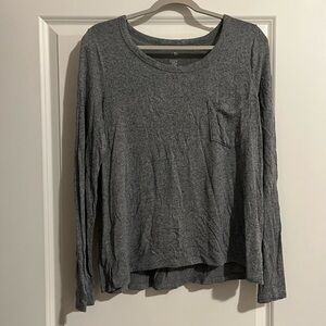 SO (Sonoma Company) Cozy Long Sleeve Pocket T-Shirt Top